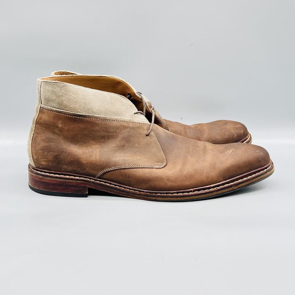 Men's Brown Leather Chukka Boots - Classic Casual Dress